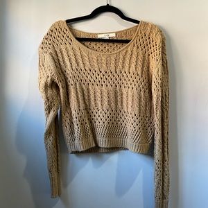 2/$10 Forever 21 Tan Knitted Sweater